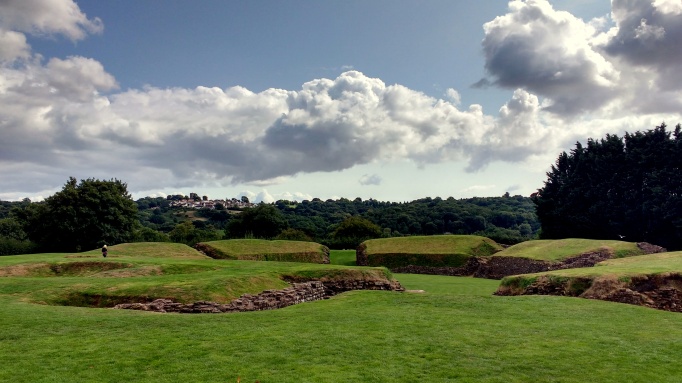 The Roman amphitheatre in Caerleon, Wales